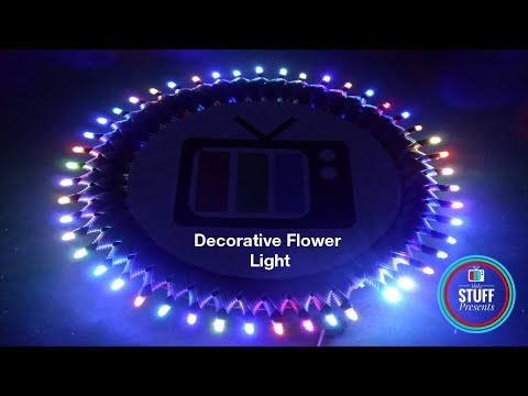 DIY | Flower RGB LED Decorative Light | Photo Frame